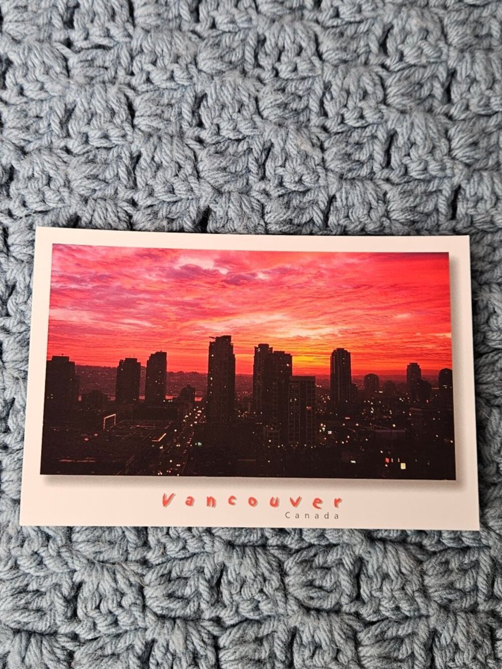 Vancouver Canada at Sunset Postcard